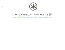 Tablet Screenshot of hempsters.com